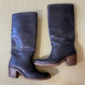 Frye Black Heeled Boots